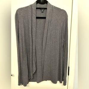 Ann Taylor, charcoal gray, open cardigan. Size Small